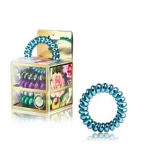 Vere 5PCS Everlasting Hair Ties - Cloud Nine Blend, Large 2.5" Dia: High Quality Spiral Hair Ties, Coil Hair Ties, Universal Coil, Creaseless Braids, Bracelets for Thick and Normal Hair