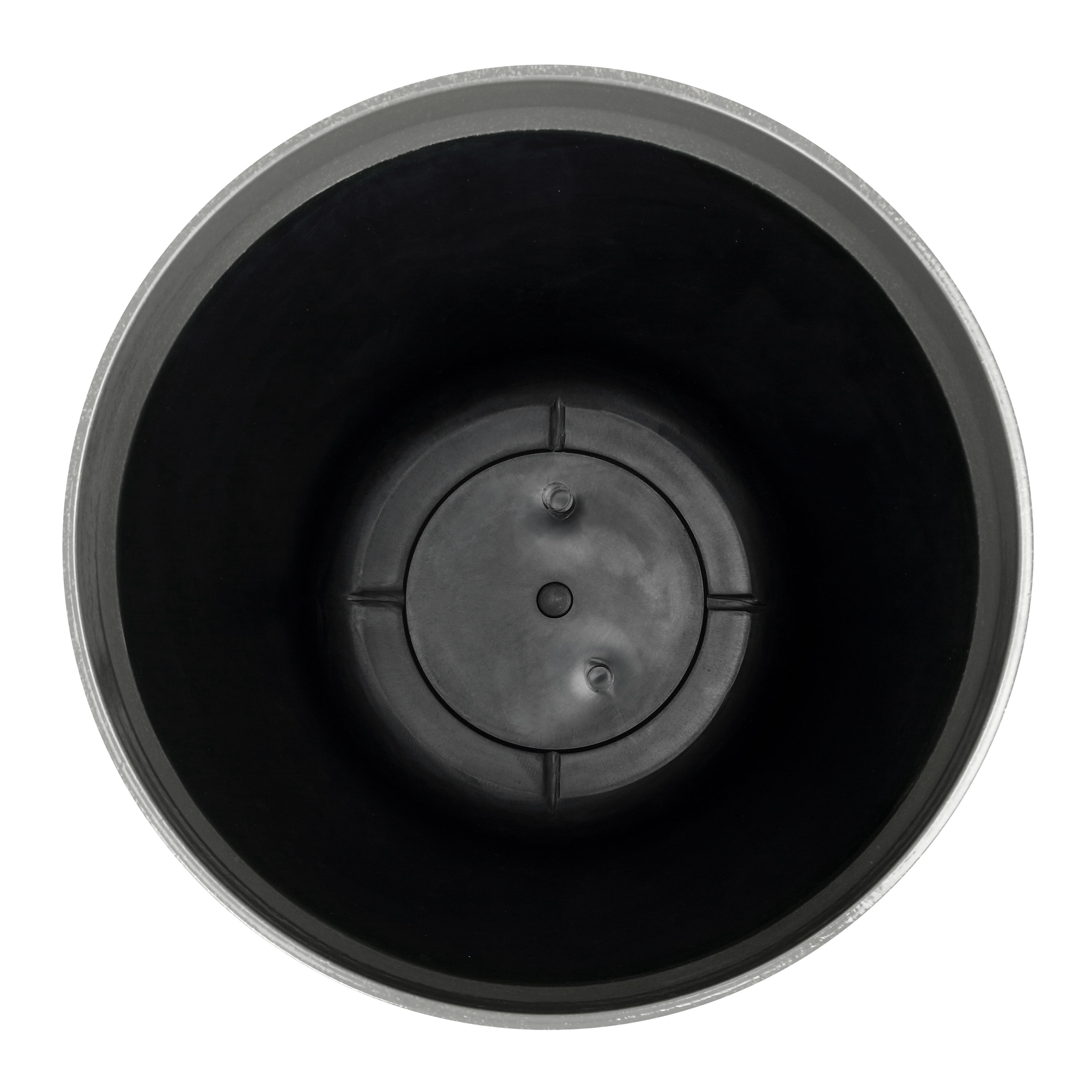 Better Homes and Gardens 14.5 Inch Round Taupe Dripping Plastic Planter