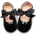 thumbnail image 5 of Baby Girls Shoes Mary Jane Flats Bowknot Non-Slip Toddler Girl Dress Shoes First Walkers Princess Wedding Shoes, 5 of 7