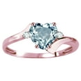 thumbnail image 3 of Original Star K� Heart Shape 6mm Genuine Sky Blue Topaz bypass Ring, 3 of 9
