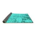 thumbnail image 2 of Ahgly Company Indoor Round Oriental Turquoise Blue Industrial Area Rugs, 5' Round, 2 of 4