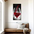 thumbnail image 2 of Elephant Stock Red Wine Is Served Wall Art - Vertical Multi Panel Canvas - Dining Room Wall Decor - Food And Drink Multi Panel - Black And White Decor - 21" x 44", 2 of 8