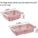 thumbnail image 3 of Ahorrador de espacio para refrigerador, estante deslizable multiusos para almacenamiento de plástico transparente, filtración rápida de agua a través de orificios de ventilación que garantizan la, 3 of 7