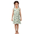 thumbnail image 6 of Girls Dress Christmas Tree Ideas Sleeveless Dress for Girls Hem A-Line Casual Sundress, 6 of 7