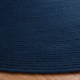 thumbnail image 3 of SAFAVIEH Braided Kader Solid Reversible Area Rug, Navy, 6' x 6' Round, 3 of 7