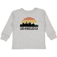thumbnail image 3 of Inktastic Los Angeles California Skyline Retro Boys or Girls Long Sleeve Toddler T-Shirt, 3 of 5