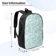 thumbnail image 2 of Uemuo Butterflies Printed Durable 17-inch Student Backpack - Lightweight, Waterproof, Adjustable Straps, Ideal for School, Work, Travel, 2 of 5