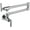 Chrome, variant on Wall Mounted Chrome/Black Kitchen Faucet Single Cold Wall Faucets 360 Degree Swivel Folding Water Tap Single Handle with Aerator Black