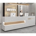 thumbnail image 2 of Cashier Simple Modern Company Front Desk Hotel Reception Desk Women's Clothing Store Beauty Salon Bar Counter Customized My Lux Decor Round, 2 of 6