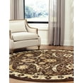 thumbnail image 3 of Rugs.com Neda Collection Rug – 8 Ft Round Brown Low Rug Perfect For Kitchens, Dining Rooms, 3 of 5