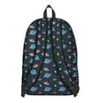 thumbnail image 2 of Moon and Stars Galaxy Backpack, Celestial Rocket Astronaut School Daypack, Outer Space Cosmic Nebula Bookbag, 2 of 2