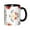 Black, variant on Flower Red Coffee Mug Fun Custom Ceramic Mugs 11oz Black
