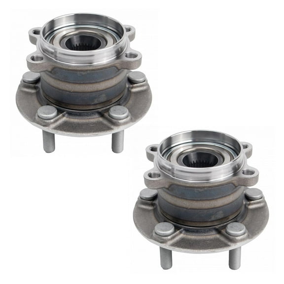 TRQ 2pc Rear Wheel Bearing & Hub Assembly Set LH RH Sides for Mazda CX-9 AWD BHA30429