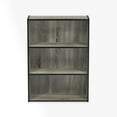thumbnail image 3 of Furinno Pasir 3 Tier Open Shelf Bookcase, French Oak Grey, 11208GYW, 3 of 4