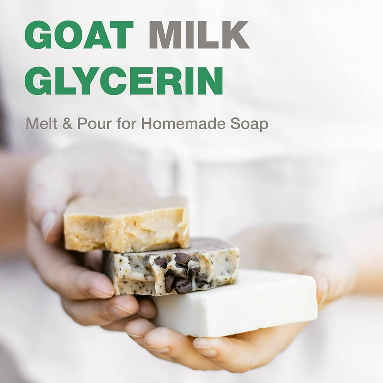 And Pour Goat Milk Soap Base - Glycerin And Pour Soap Base For Sensitive  Skin - Perfect Soap Base For Homemade Soap, Moisturizing Bar Soap & Diy  Soap Mixing - 2 Lbs 