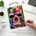 thumbnail image 4 of FMSHPON 3D Skull Skeleton Clipboard Hardboard Wood Nursing Clip Board and Pull for Standard A4 Letter 13x9 inches, 4 of 7