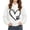 White, variant on Ohufall 1-10 Years Kids Girls Sweatshirts Hooded Heart Print Long Sleeve Top Casual Loose Comfy Fashion Sweatshirt