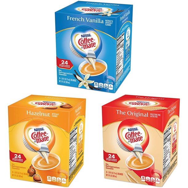 Coffee Mate Coffee Creamer Liquid Singles, French Vanilla ...