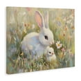 thumbnail image 3 of Stupell Industries White Rabbit Easter and Flowers Canvas Wall Art, design by Petal Prints Design, 3 of 7