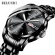 thumbnail image 1 of BELUSHI, reloj de marca superior para hombre, reloj de acero inoxidable con fecha de negocios, relojes luminosos impermeables, reloj de pulsera de cuarzo deportivo de lujo para hombre Tan Jianjun unisex, 1 of 2