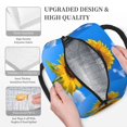 thumbnail image 3 of Easygdp Blue Sky Sunflower Bolsa de Almuerzo Insulada Grande, Forro de Aluminio, Diseño Espacioso, a Prueba de Fugas, Ideal para Trabajo, Picnics, Viajes y Actividades al Aire Libre, 3 of 6