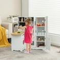thumbnail image 4 of Gymax Kid's Corner Kitchen Playset Wooden Pretend Kitchen Play Toy Set w/ Sound Effect, 4 of 10