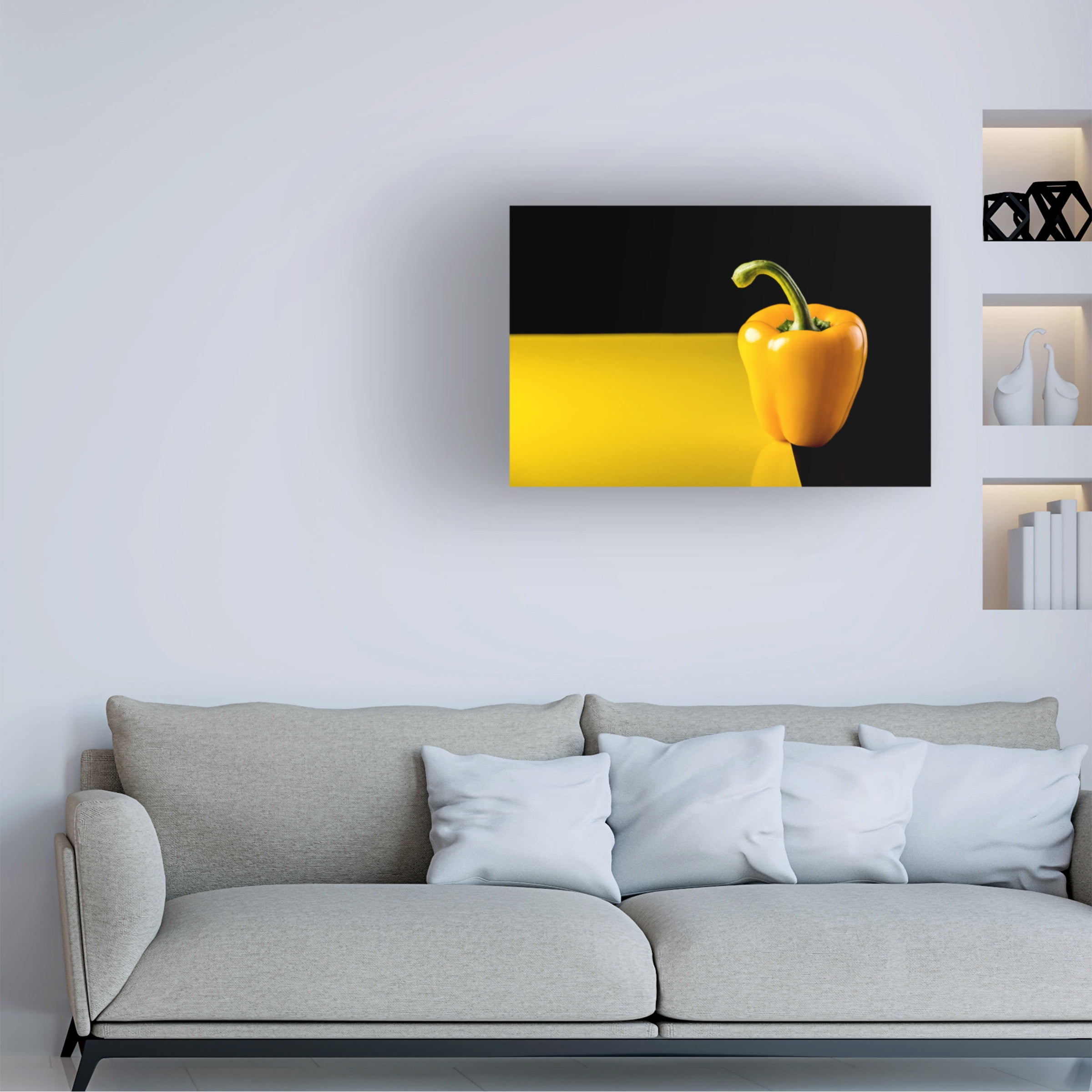 Marius Miclea 'Discovering Yellow' Canvas Art