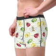 thumbnail image 2 of Yiaed Insects Print Men's Soft Cotton Boxer Shorts Breathable Boxers Underwear Moisture-Wicking Underwear Stretch Boxer Briefs for Man-Large, 2 of 5