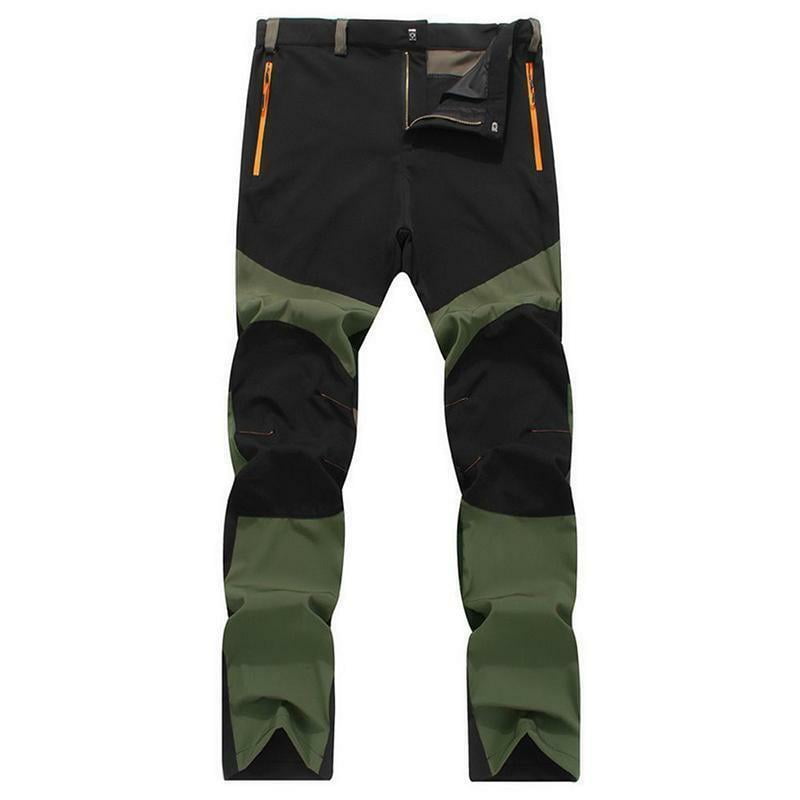 Mens Tactical Pants Cycling Windproof Waterproof Thermal Casual Hiking Trousers 