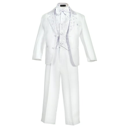 

Avery Hill Boy s Formal 5 Piece Tuxedo Suit Dresswear Set (Toddler Little Boys Big Boys)