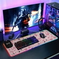 thumbnail image 6 of RGB Gaming Mouse Pad 15W Wireless Charging Large Waterproof Desk Mat 13 Light Modes Mousepad 35.4x15.7 Hand-drawn Crowns and Love Hearts, 6 of 6