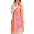 thumbnail image 4 of Lumtrix Women’s Tie-Dye Scarf Soft Fall Winter Wrap Long Lightweight Shawl with Tassel Fashion Scarves E One Size, 4 of 5