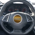 thumbnail image 2 of IPG Compatible with 2017-2024 Camaro Carbon Fiber Steering Wheel Accent Decal Cover Chevy Wrap Skin Do it Yourself Kit Decorative Stickers (Metallic Gold), 2 of 6