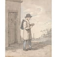 thumbnail image 2 of John Augustus Atkinson 20x24 Gold Ornate Framed and Double Matted Museum Art Print Titled - Going to School (Between 1801 and 1810), 2 of 4