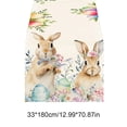 thumbnail image 3 of Fwttom Easter Decorations Easter Egg Bunny And Floral Table Runner Suitable For Outdoor And Indoor Party Decorations And Kitchen And Home Dining Table Decorations, 3 of 6