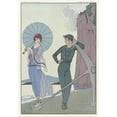 thumbnail image 3 of George Barbier 18x24 Black Modern Framed Museum Art Print Titled - Joie De Vivre; Falbalas and Fanfreluches (1923), 3 of 5