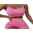 thumbnail image 4 of Women Workout Sets 2 Piece High Waist Shorts Ribbed Cami Crop Top Yoga Gym Tracksuit, 4 of 9