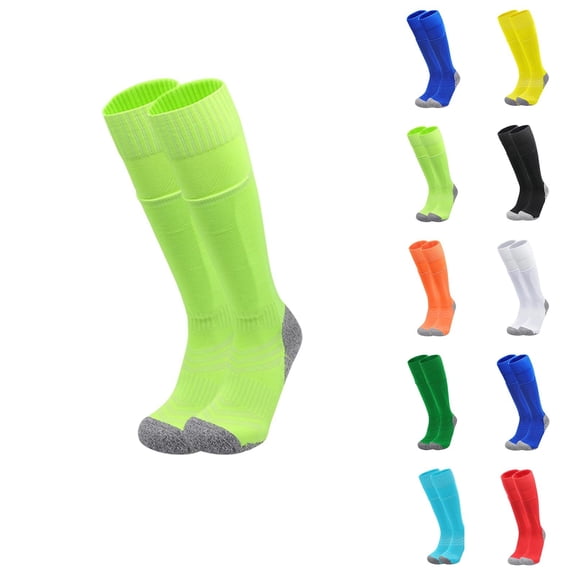 Luvior Long Athletic Football/Soccer Socks, Sport Tube Socks, Over the Knee High Cotton Socks,Over Calf Socks for Boys Girls 7-12 Years Old