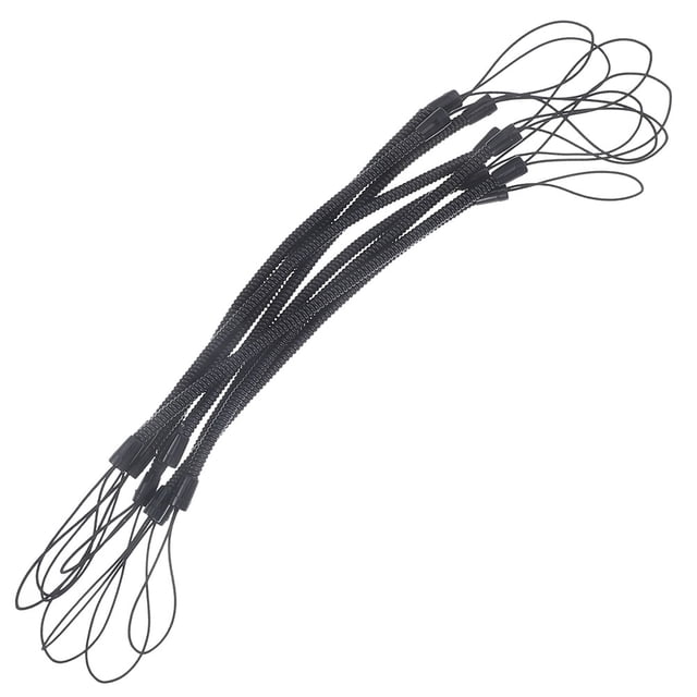 unbranded 12Ud Correa Elástica Para Bolígrafos Stylus De Color Negro Con Retráctil