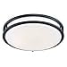 thumbnail image 3 of Designers Fountain Flush Mount Ceiling Light, 16 Inch Round LED DC Plastic Lighting Fixture Kitchen, Bedroom, Bathroom, and Hallway, Dimmable, 1800 Lumens, 3000K/4000K/5000K, Bronze, EV1416C3C-34, 3 of 4