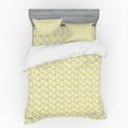thumbnail image 2 of Ambesonne Watercolor Bedding Set 3 Pcs, Flowers Theme, Twin, Pale Yellow Pale Pink, 2 of 3