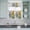 White Yellow, variant on 3 Piece Kitchen Curtains and Valances Set Sunflower Brown Cafe Curtains 36 Inch Length Farmhouse Bee Country Wooden Grain Valance & Tier Curtain for Living Room Bedroom Small Window 54"x18" 27"x36"*2