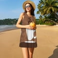 thumbnail image 3 of Balery Robe d'Été Sans Manches Motif Tasse de Café pour Femmes – Robe Décontractée et Confortable pour la Plage, 3 of 7