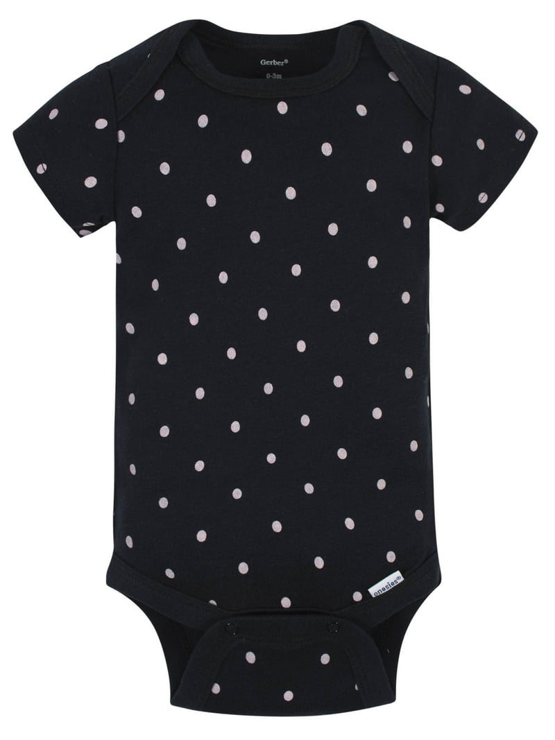 Gerber Organics Baby Girls' Garden Flowers Onesie Bodysuit, Pack