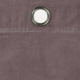 thumbnail image 5 of Eclipse Luxury Cotton Velvet 100% Blackout Grommet 96" x 50" Curtain Window Panel in Truffle, 5 of 7