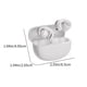 thumbnail image 3 of Auriculares Bluetooth, auriculares Bluetooth con clip abierto, auriculares inalámbricos compactos semi-intraaurales, auriculares impermeables, sonido nítido, larga duración, resistentes al uso, no se, 3 of 8