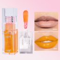 thumbnail image 2 of Brillo labial con cambio de color | Aceite labial hidratante no pegajoso con fórmula de aceite de jojoba | Brillo activado por pH cálido, de larga duración y efecto luminoso | Brillo radiante | Tubo, 2 of 3
