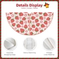 thumbnail image 3 of Sikiie Strawberry Flower Nativity Christmas Tree Skirt, Jesus Christian Winter Holiday Tree Mat Decoration(30-48IN)36", 3 of 6