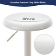 thumbnail image 3 of Brage Living Bar Stools, Adjustable Height Swivel Bar Stools, Metal Airlift Barstools, Backless Counter Height Bar Chairs for Kitchen Dining Room Pub Cafe 1Pc (White), 3 of 12