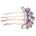 thumbnail image 3 of KAKOWELY Wedding Hair Comb Clip Rhinestone Comb Hair Jewelry Wedding Bride Hair Accessory,3.54X"X2.76"X0.2", 3 of 5